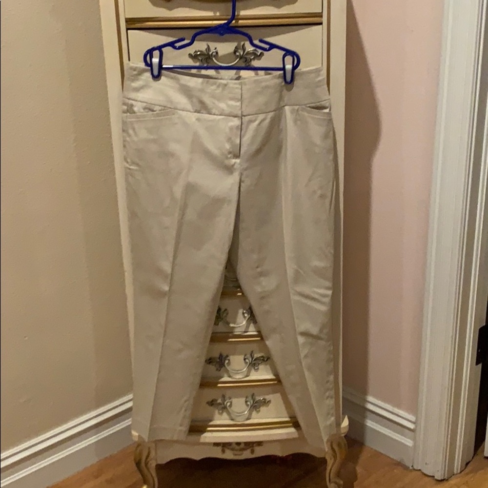 Khaki pants.
